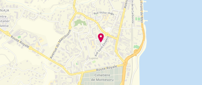 Plan de Power'k Boutique, Bât B Ens Terralbore Rue Saint Exupéry, 20600 Bastia