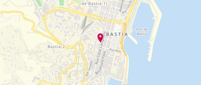 Plan de Petit Bateau, 19 Rue César Campinchi, 20200 Bastia