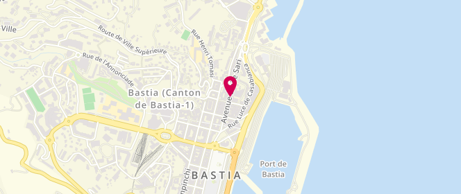 Plan de Nuit et Jour d'Un des Sens, 10 avenue Emile Sari, 20200 Bastia