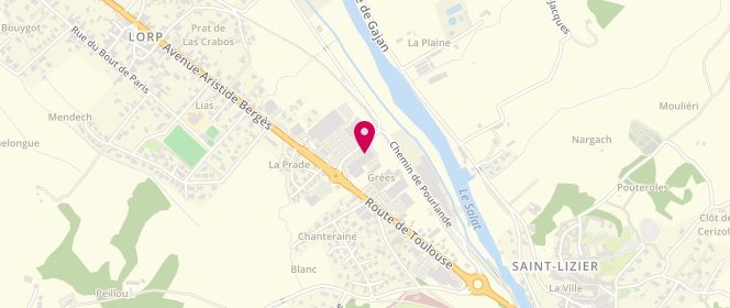 Plan de La Halle, Route de Toulouse, 09190 Saint-Lizier