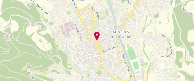 Plan de Vêtements Andréjacq, 8 place Lafayette, 65200 Bagnères-de-Bigorre