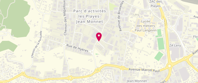 Plan de Alive, Centre Commercial Auchan 42 Quartier Lery, 83500 La Seyne-sur-Mer