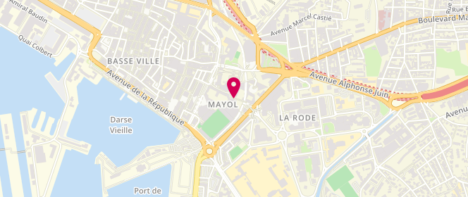 Plan de Go Sport France, Centre Mayol
1 Rue du Murier, 83000 Toulon