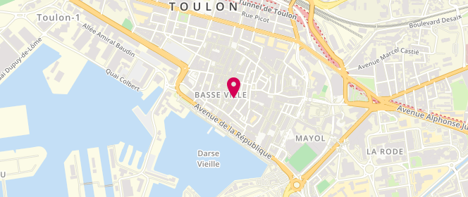 Plan de Passage de la Mode, 28 Rue d'Alger, 83000 Toulon