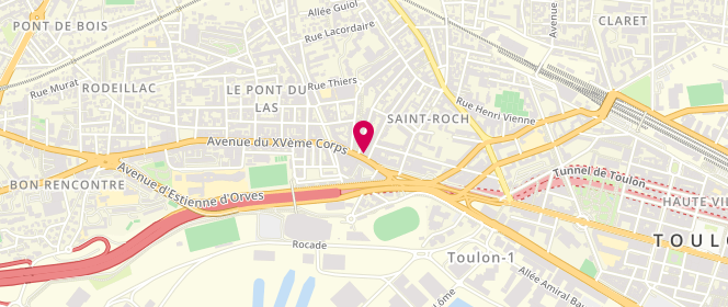 Plan de Ms Mode, Depot Vente, Vetements Accessoires, 13 Boulevard Bauchière, 83200 Toulon