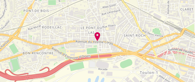 Plan de Tholozan Boutiques, 296 avenue du 15e Corps, 83200 Toulon