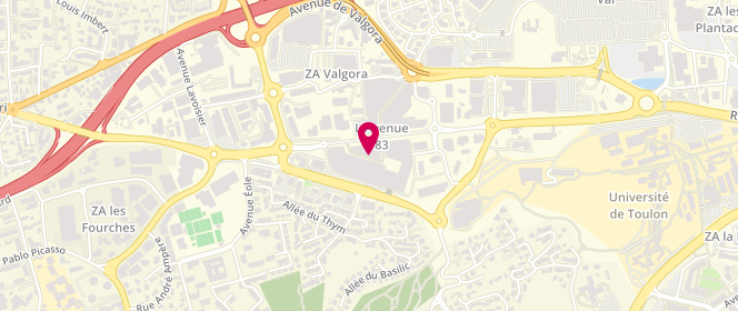 Plan de Punt Roma, Local B44, 300, Avenue de l'Université 300, Toulon, 83160 La Valette-du-Var