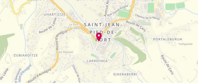 Plan de Miss'Tinguette, 15 place Floquet, 64220 Saint-Jean-Pied-de-Port