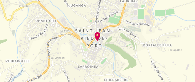 Plan de Boutique 64, 6 Rue de l'Église, 64220 Saint-Jean-Pied-de-Port