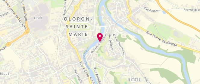 Plan de O'Cara, 22 Rue Louis Barthou, 64400 Oloron-Sainte-Marie