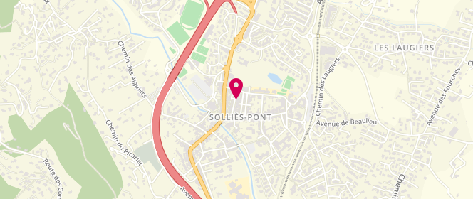 Plan de COPIN Mélanie, 12 Rue Pierre Brossolette, 83210 Solliès-Pont