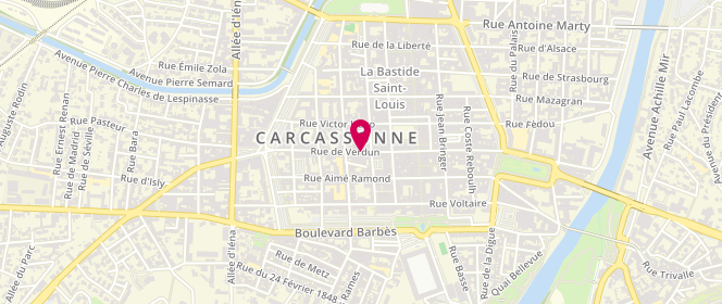 Plan de La Compagnie Française, 65 Rue de Verdun, 11000 Carcassonne