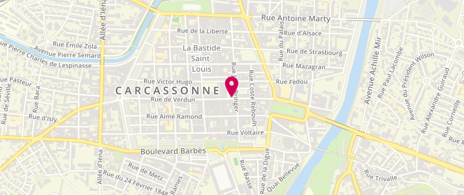 Plan de Régine C, 32 Rue de Verdun, 11000 Carcassonne