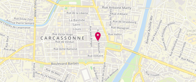 Plan de Zuni Boutique, 14 Rue de Verdun, 11000 Carcassonne