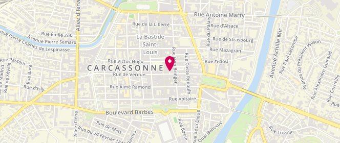 Plan de Freesoul, 34 Rue de Verdun, 11000 Carcassonne