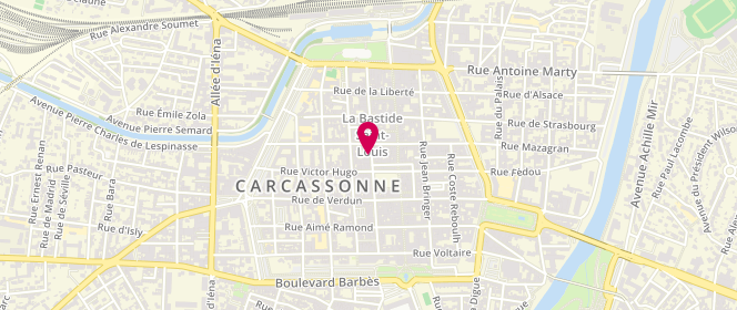 Plan de Le Vestiaire Homme, Concept Store, 13 Rue Antoine Armagnac, 11000 Carcassonne
