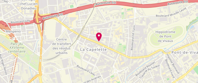 Plan de La Bonne Adresse, 177 avenue de la Capelette, 13010 Marseille