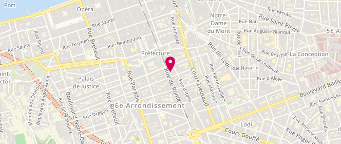 Plan de Aure Center, 133 Rue de Rome, 13006 Marseille