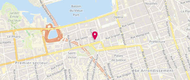 Plan de SAS Jeanluc Boutique, 33 Rue Rigord, 13007 Marseille