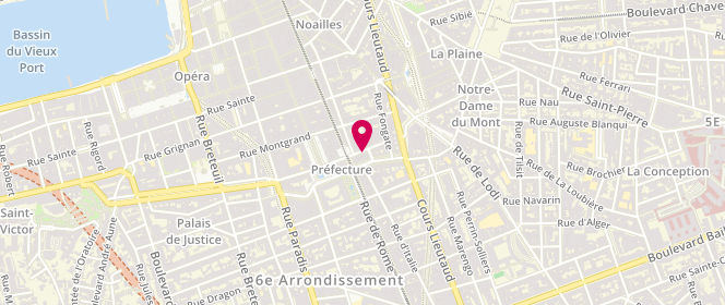 Plan de Nsk Sisters, 8 Rue Lafon, 13006 Marseille