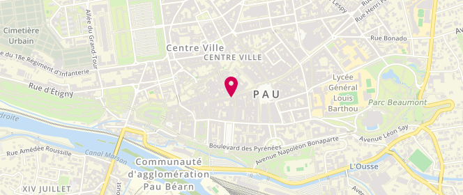 Plan de Lingerie Bulle, 17 Rue Maréchal Joffre, 64000 Pau