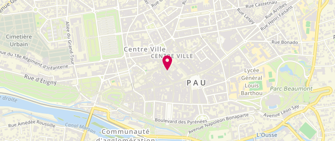 Plan de Les Traits Français, 8 Rue des Cordeliers, 64000 Pau