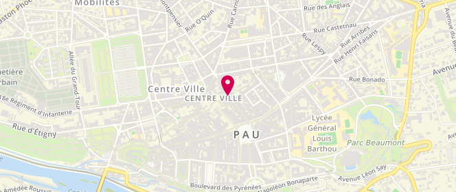 Plan de Antonelle Pau, 21 Rue Serviez, 64000 Pau