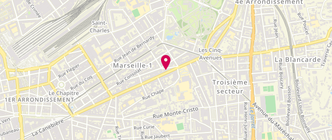 Plan de Jiacomo textiles, 183 Boulevard de la Libération, 13001 Marseille
