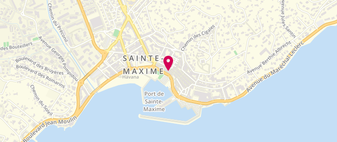 Plan de Plaza Del Playa, 23 Rue Gambetta, 83120 Sainte-Maxime