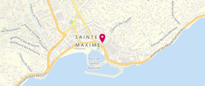 Plan de Lili K, 2 place des Sarrasins, 83120 Sainte-Maxime