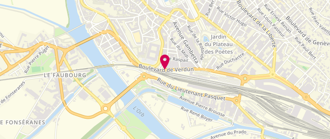 Plan de Promod, 3 Car Hours Centre Commercial Polygone Boulevard Verdun, 34500 Béziers