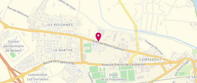 Plan de Véronique Tafoiry-Daure, 66 avenue Henri Galinier, 34500 Béziers