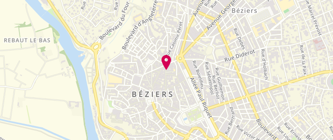 Plan de L'Intemporel Beziers, 34 Rue Mairan, 34500 Béziers