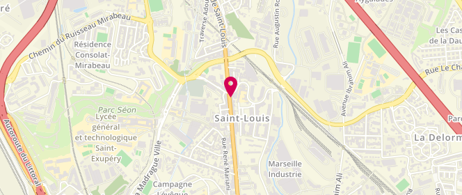 Plan de S&I Mode, 136 avenue de Saint-Louis, 13015 Marseille