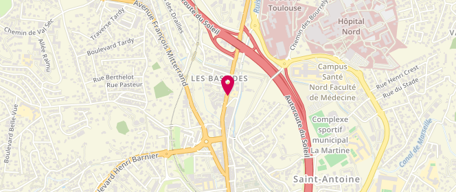 Plan de Undiz, Lotissement Ho91 Centre Commercial Gd Littoral 11 Avenue Saint Antoine, 13015 Marseille