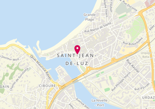 Plan de Petit Bateau, 15 place Louis Xiv, 64500 Saint-Jean-de-Luz