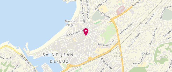 Plan de Boutique Quinze - Serge Blanco, 88 Rue Léon Gambetta, 64500 Saint-Jean-de-Luz