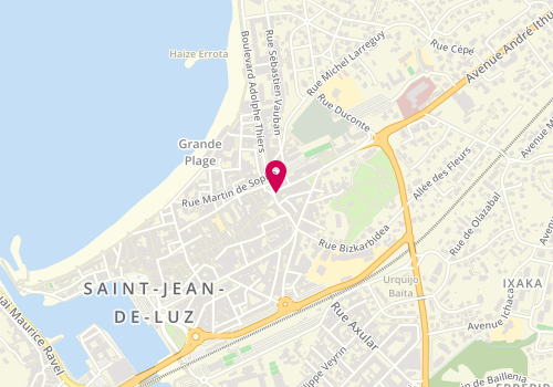 Plan de Les Petits Hauts, 14 Boulevard Thiers, 64500 Saint-Jean-de-Luz