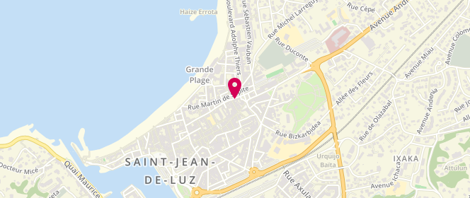 Plan de Boutique Tara, 54 Rue Saint-Jacques, 64500 Saint-Jean-de-Luz