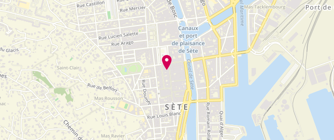 Plan de I.C.O (Petit Bateau), 35 Rue Gambetta, 34200 Sète