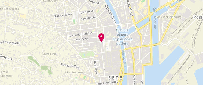 Plan de Boutique Aurore, 1 Rue Henri Barbusse, 34200 Sète