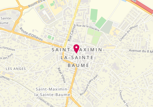 Plan de Mam'zelle Bohème, 15 place Martin Bidouré, 83470 Saint-Maximin-la-Sainte-Baume