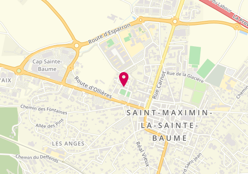 Plan de La Boutique, 13 place de Lattre de Tassigny, 83470 Saint-Maximin-la-Sainte-Baume