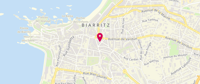 Plan de La Machine Bleue, 2 Rue de Larralde, 64200 Biarritz