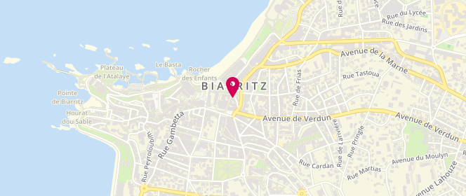 Plan de Baron Clothing, 9 Rue Gardères, 64200 Biarritz
