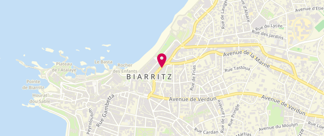 Plan de Des Petits Hauts, 36 avenue Edouard Vii, 64200 Biarritz