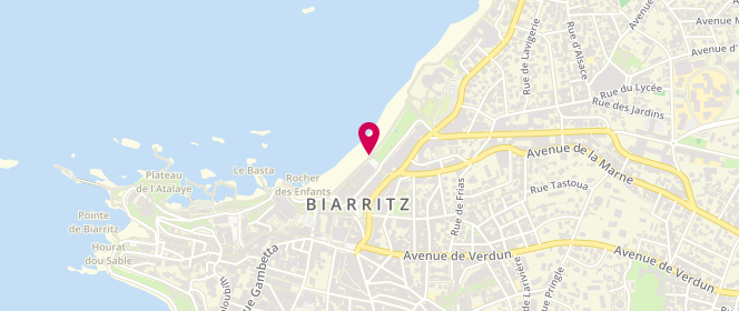 Plan de Quiksilver, Quai de la Grande Plage, 64200 Biarritz