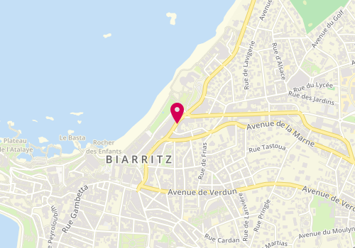 Plan de Tartine & Chocolat, 58 avenue Edouard Vii, 64200 Biarritz
