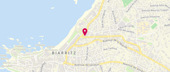Plan de Zadig&Voltaire, 1 avenue Reine Victoria, 64200 Biarritz