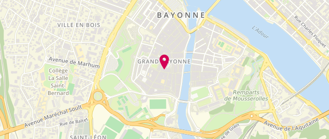 Plan de Les Petits Bonheurs, 46 Rue Poissonnerie, 64100 Bayonne